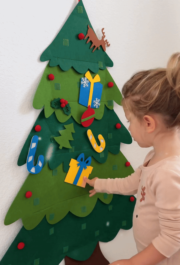 Felt tree redecorating demo