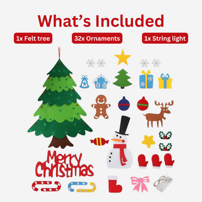 Felt tree hangs on any wall or door